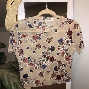 Sheer Floral Top
